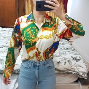 Vintage Shirt with Gorgeous Pattern, MINT